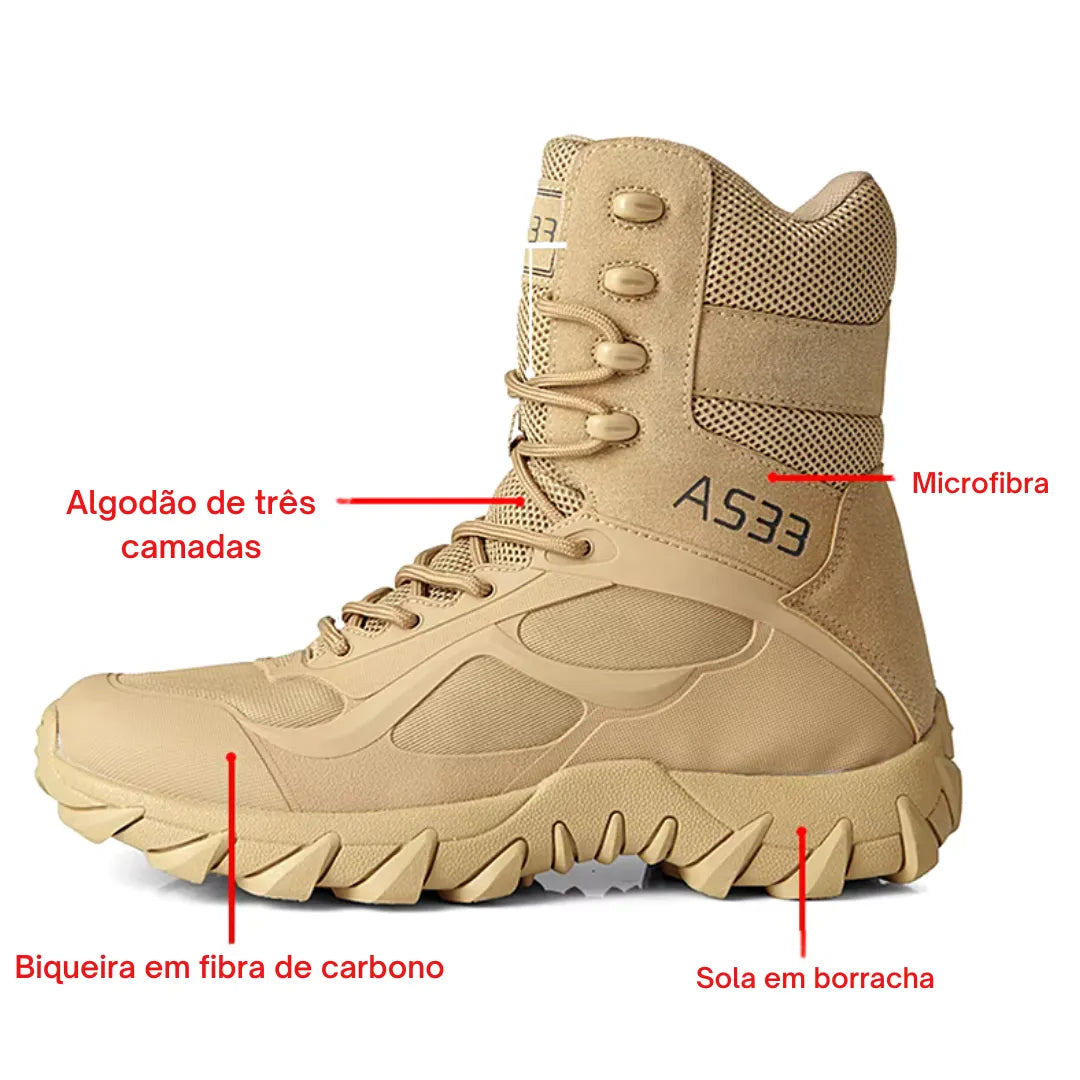 Coturno Tático Sem Metais Allegante Combat II
