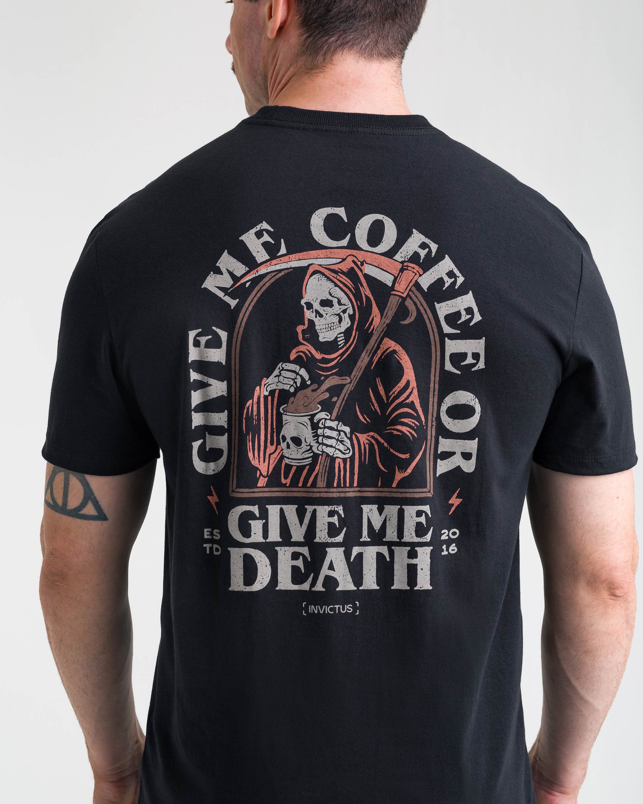 Camiseta Concept Give Me Coffee Masculina - Preta