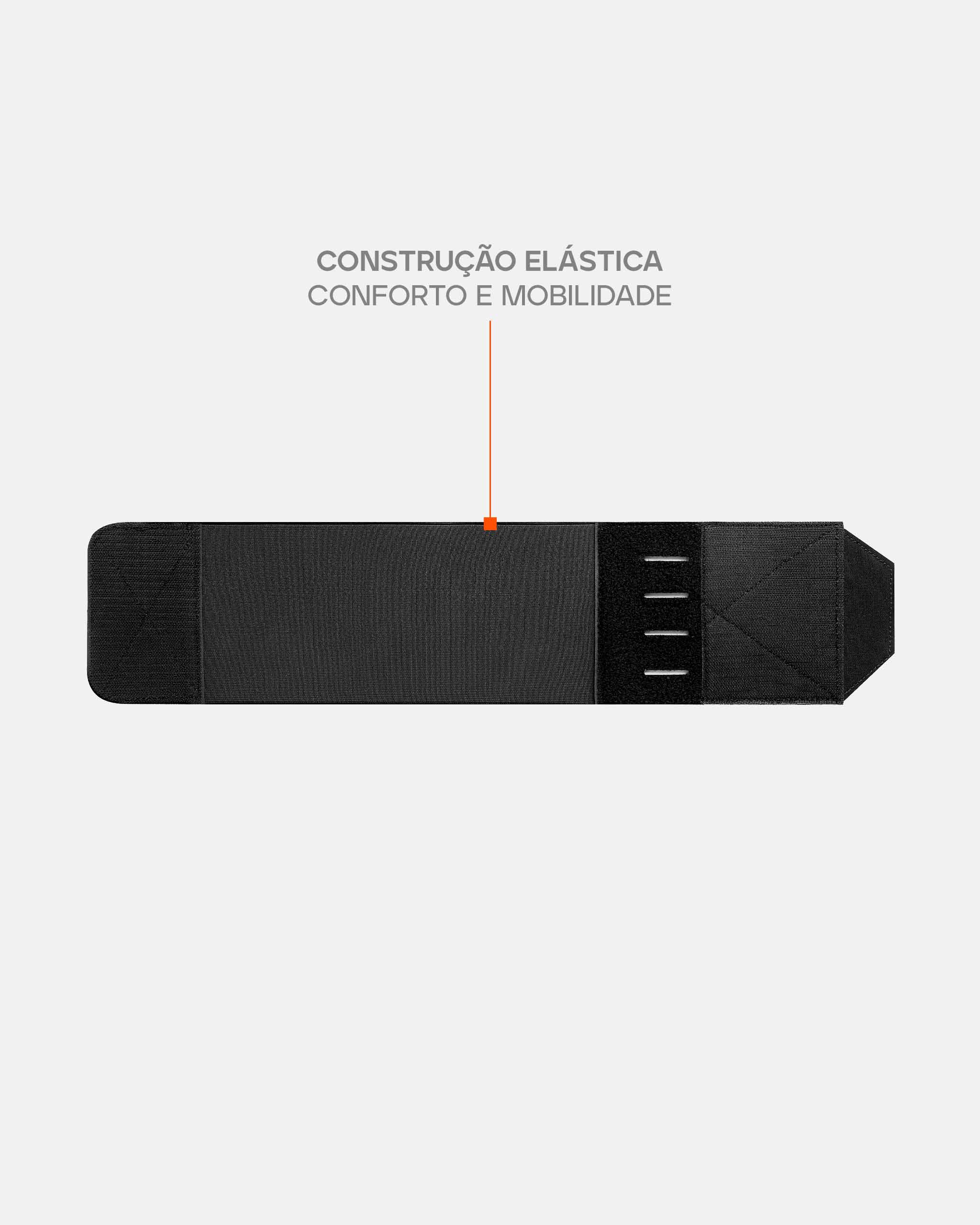Cinta Elástica para Plate Carrier Ares - Preta
