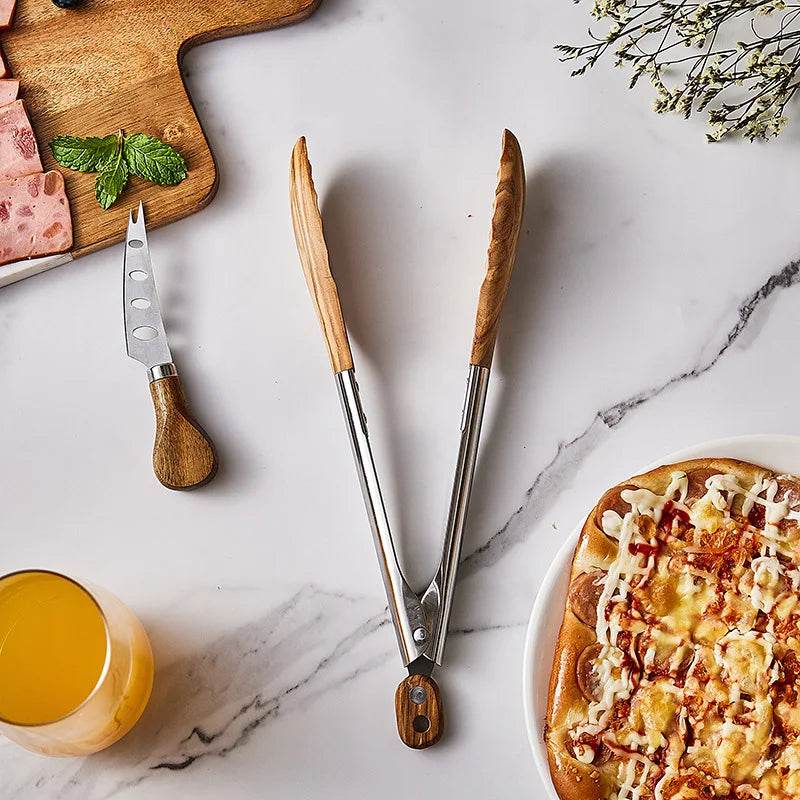 Pegador de Churrasco Inox com Madeira - Haustter
