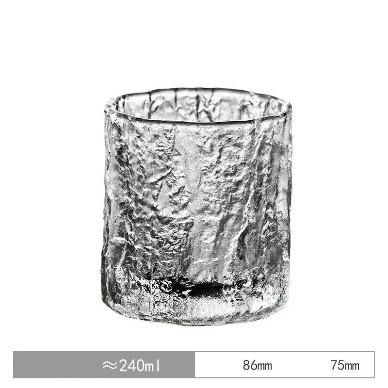 Copos Rocha de Gelo para Whisky com Porta-Copos de Madeira - Haustter