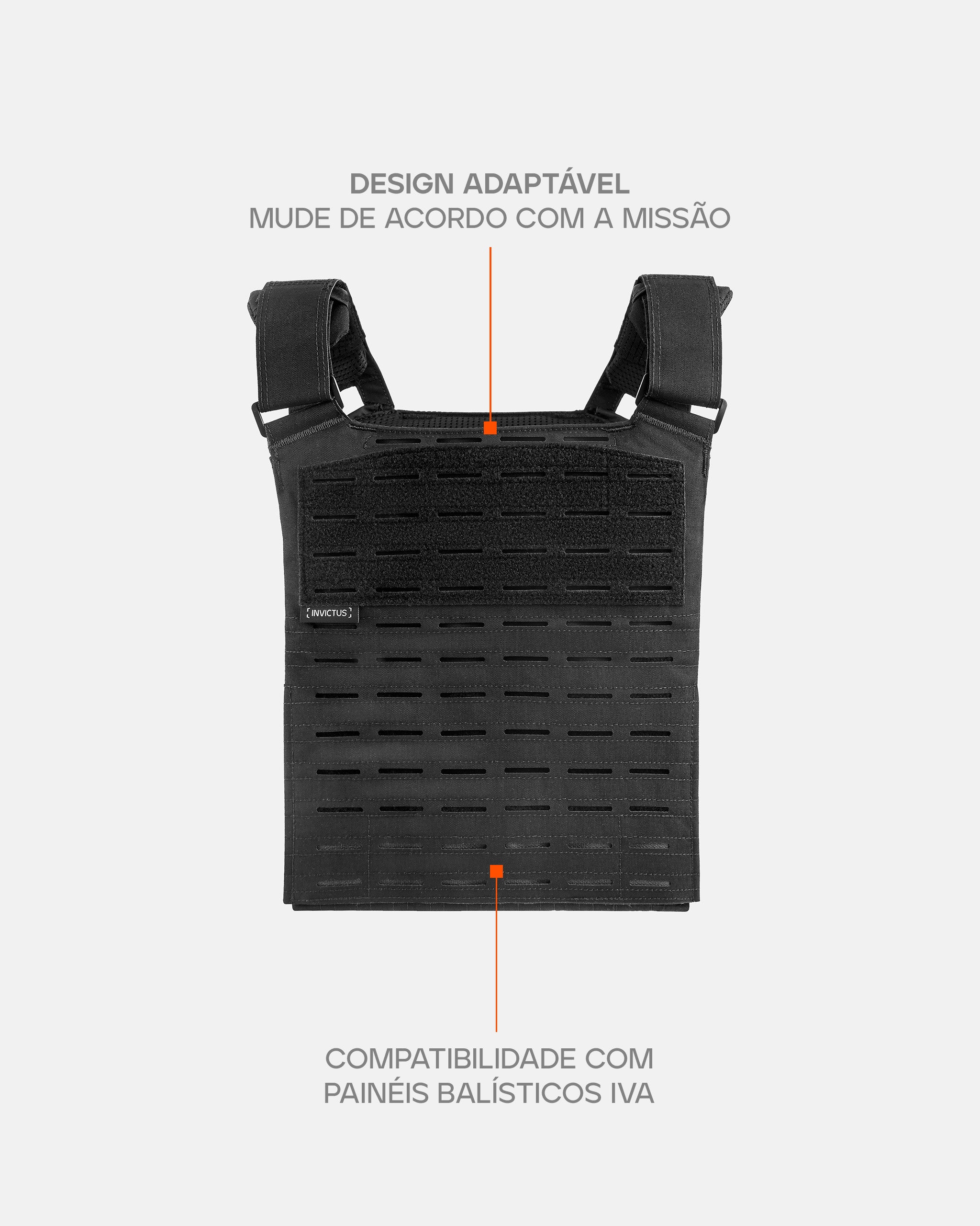 Plate Carrier Ares INVICTUS - Preto