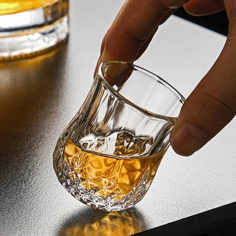 6 Copos Prismados para Bebidas Destiladas, Conjunto - Haustter