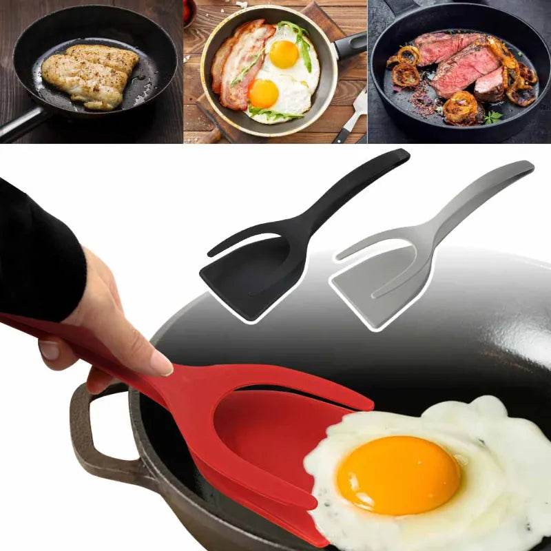 Espátula-Pegador de Silicone Versátil para Omeletes e Panquecas 2 em 1 - Haustter
