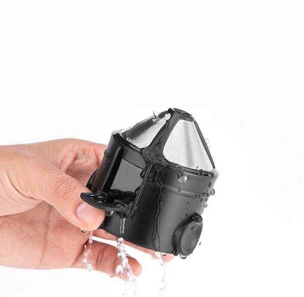Coador de Café Portátil Dobrável, Filtro de Aço Inoxidável, Cafeteira Reutilizável, Mini Coador de Café Dobrável e Sem Papel
