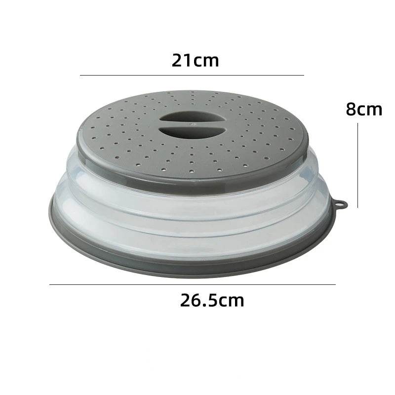 Tampa Dobrável de Silicone para Micro-ondas 2 em 1 - Haustter