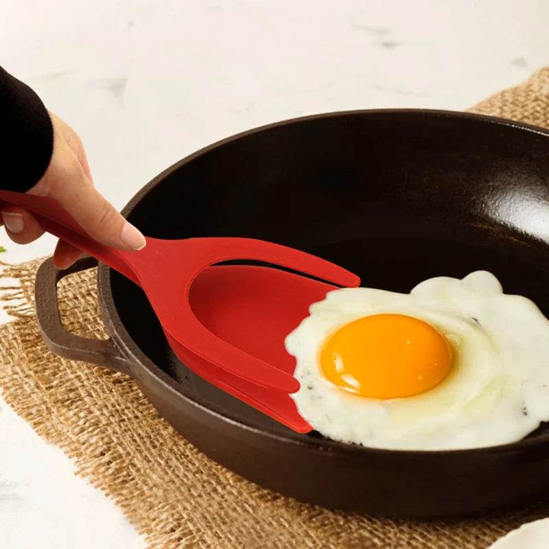 Espátula-Pegador de Silicone Versátil para Omeletes e Panquecas 2 em 1 - Haustter