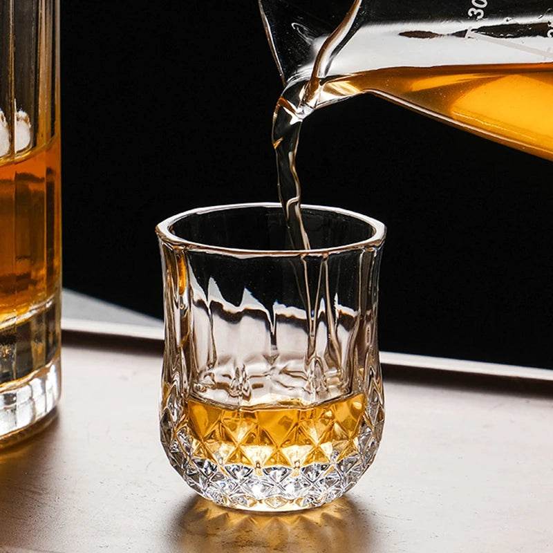 6 Copos Prismados para Bebidas Destiladas, Conjunto - Haustter