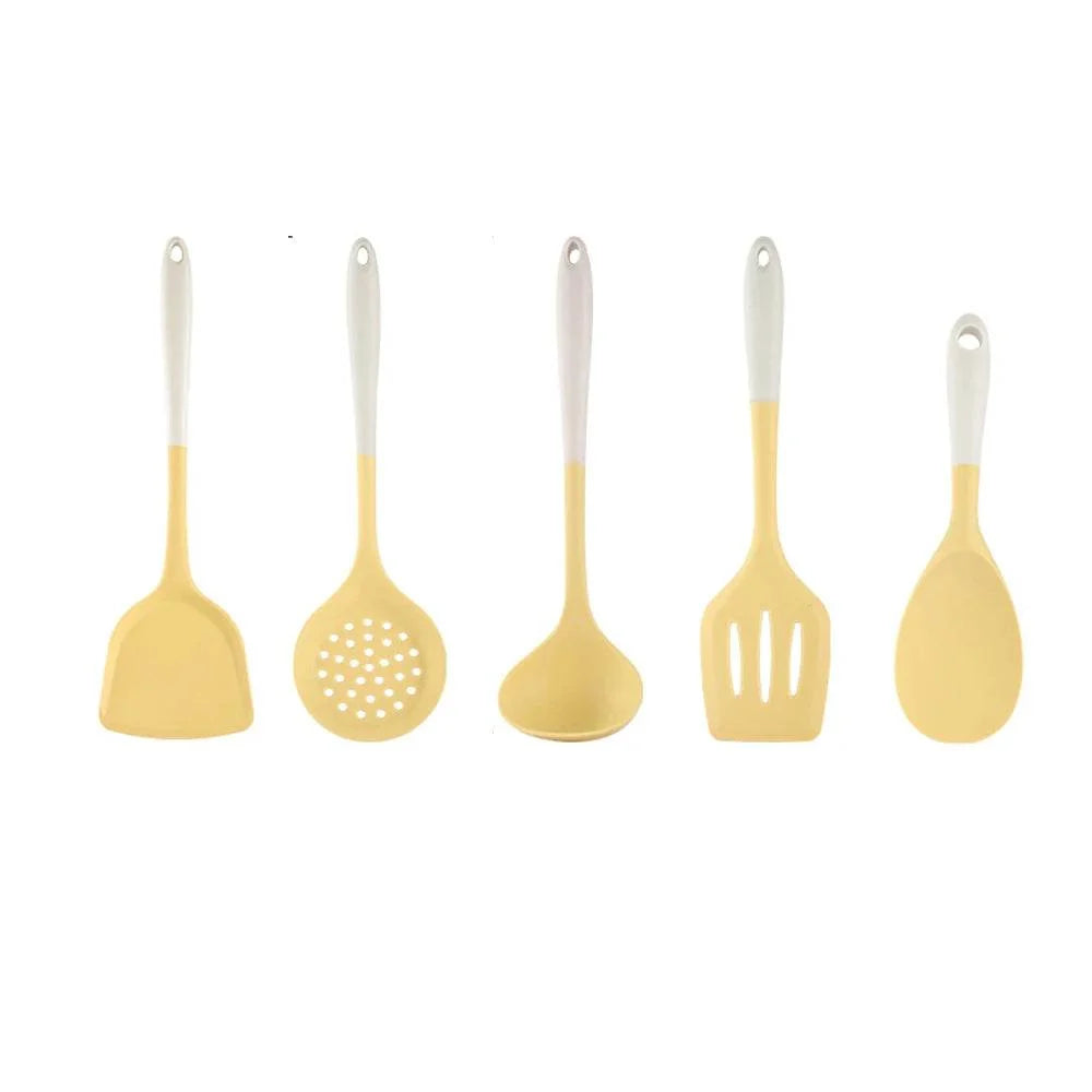 5/1 Utensílios de Silicone Bicolor, Conjunto - Haustter
