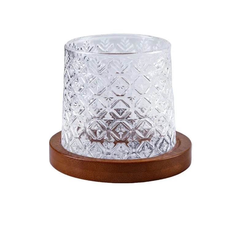 Copo de Whisky Rotativo com Base - Haustter