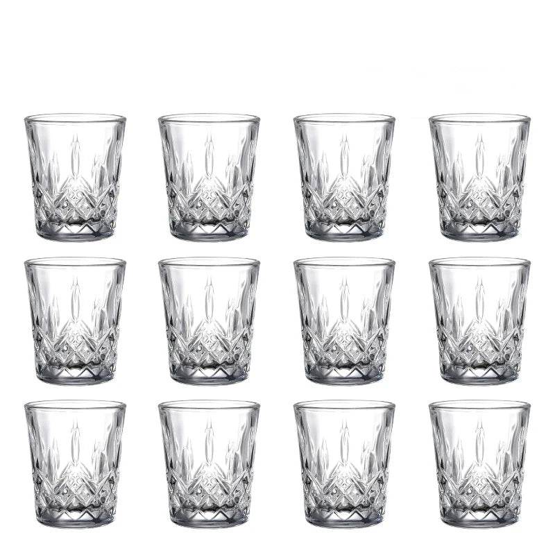 12 Copos Texturizados para Bebidas, Conjunto - Haustter