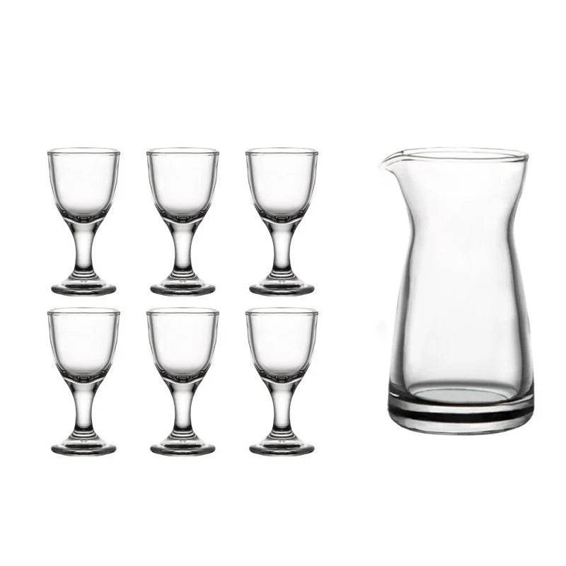Conjunto de Copos para Shot 10ml com Garrafa Medidora 80ml - Haustter