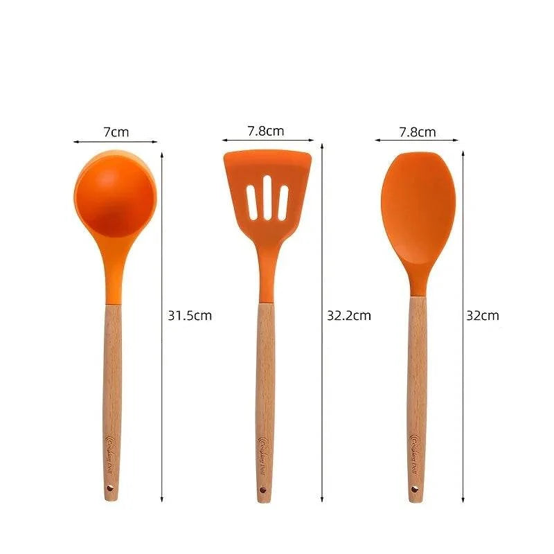 3 Utensílios de Cozinha de Silicone Antiaderente, Conjunto - Haustter