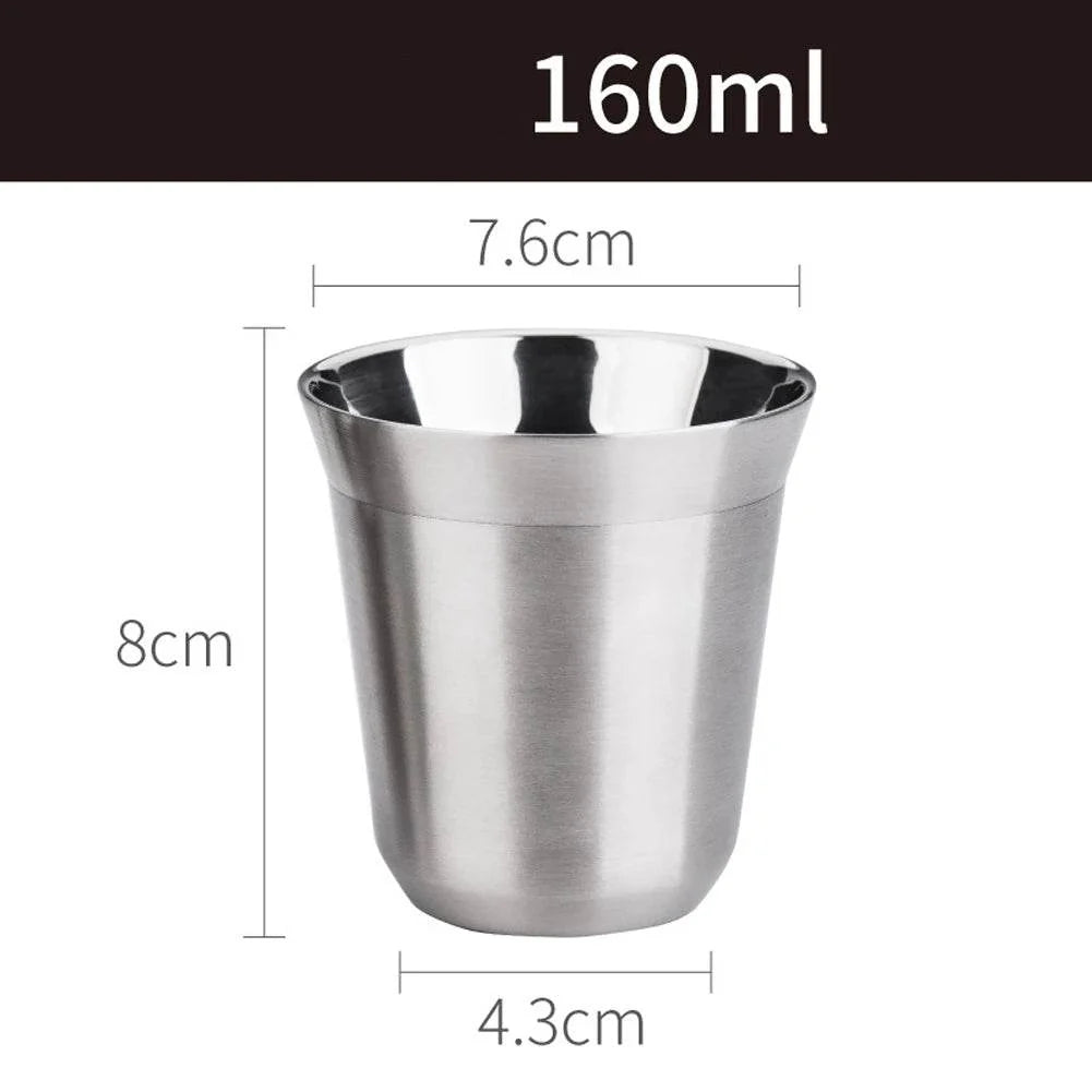 Copo de Café de Aço Inoxidável de Parede Dupla - Haustter