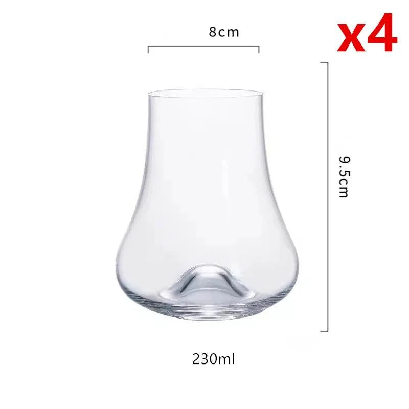 Copo Nosing de Vidro com Fundo Côncavo para Whisky e Destilados - Haustter