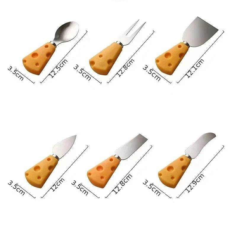 3/6 Facas e Garfos para Queijo, Conjunto - Haustter