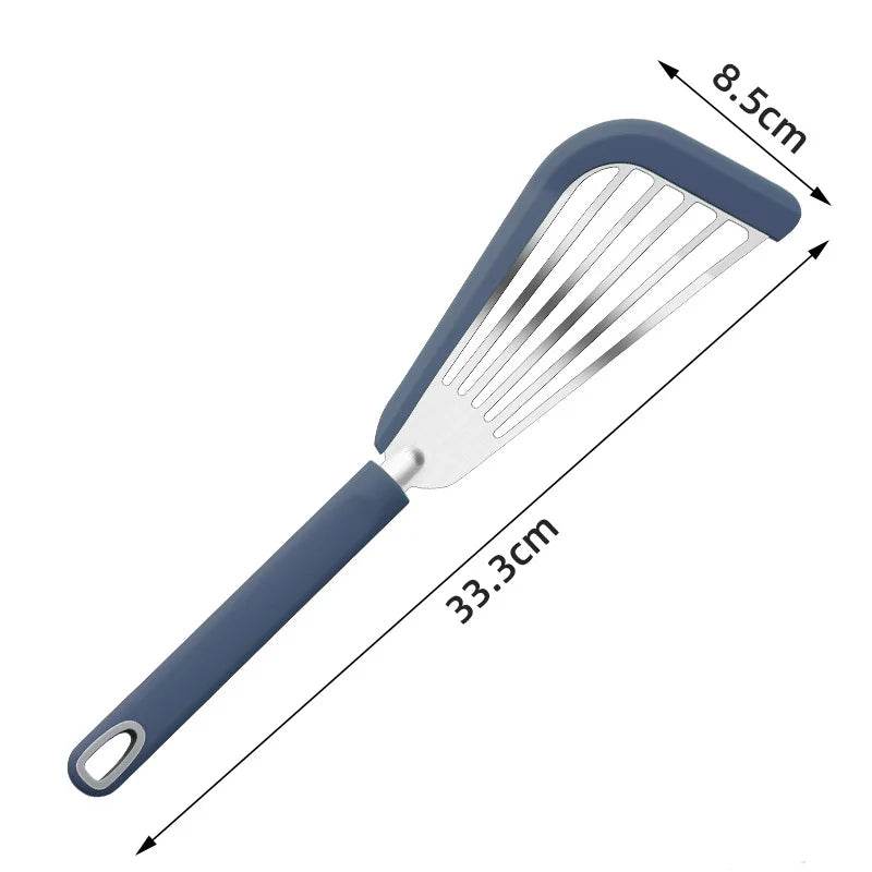 Kit de Espátulas de Inox com Silicone - Haustter