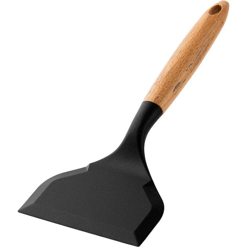 Espátula de Silicone com Cabo de Madeira - Haustter