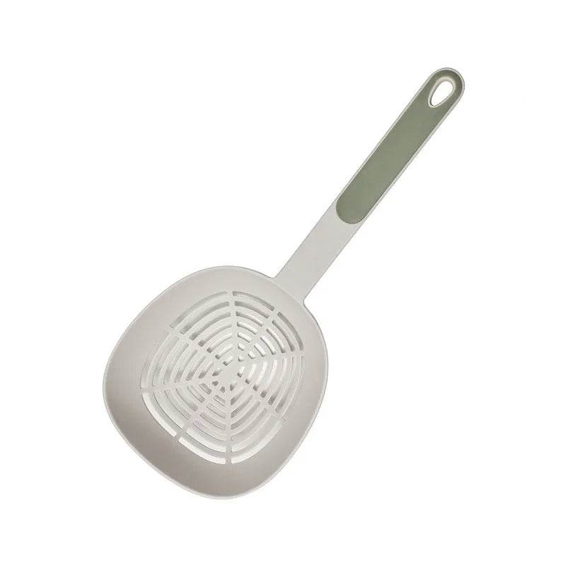 Escorredor de Cozinha Japonês Grande, Colher Resistente ao Calor com Cabo Longo para Macarrão, Bolinhos e Legumes - Haustter