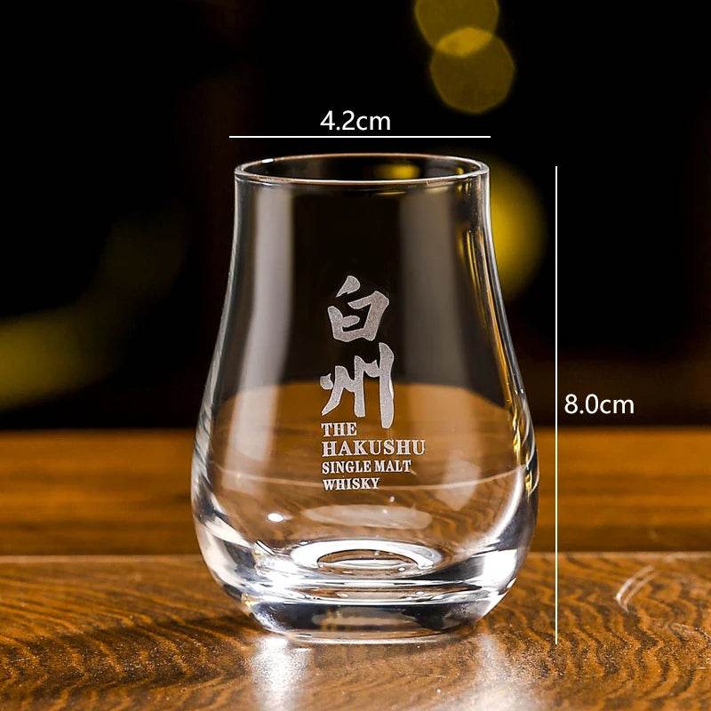 Copos de Whisky Ovalados com Bandeja de Madeira - Haustter