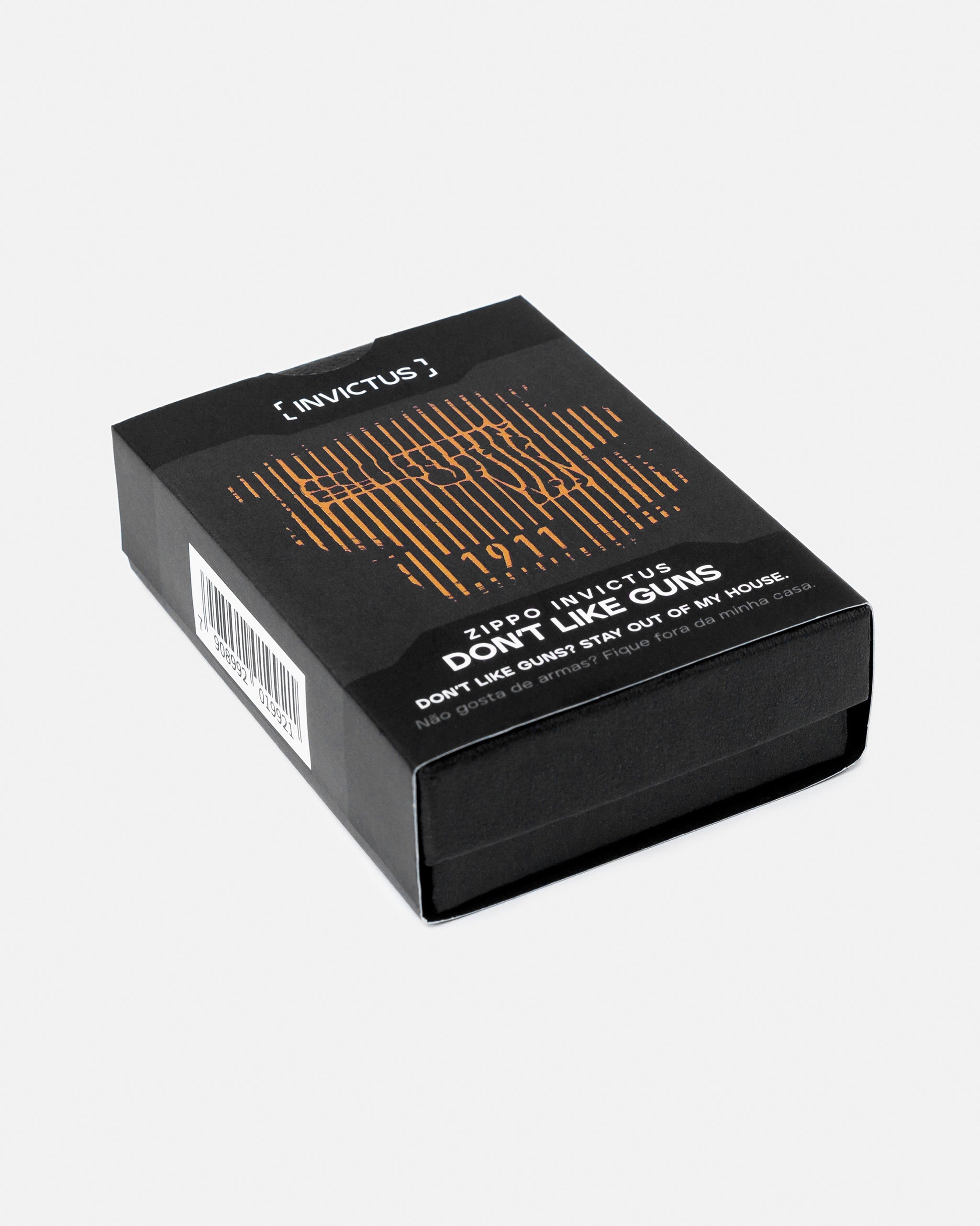 Zippo Invictus Don't Like Guns - Edição Limitada