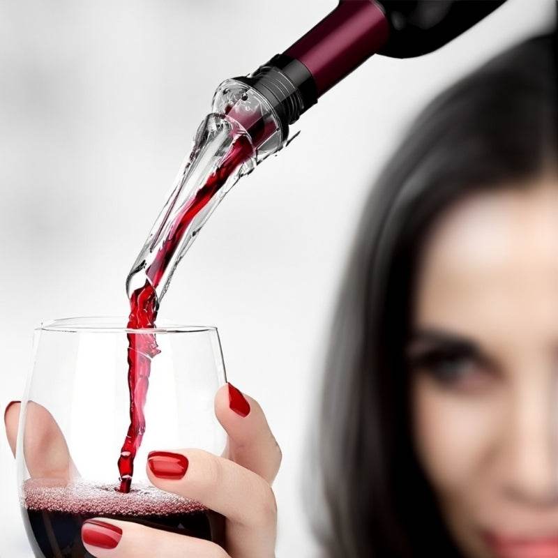 Bico Aereador com Corta-Gota, Ferramenta de Servir e Aeração Rápida para Vinho e Whisky, Filtro Portátil - Haustter