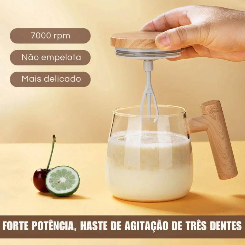 Caneca Mixer 400ml para Achocolatado e Whey Protein - Haustter