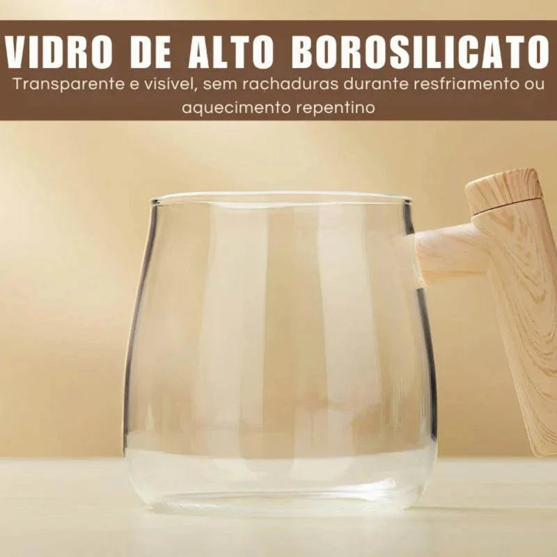 Caneca Mixer 400ml para Achocolatado e Whey Protein - Haustter