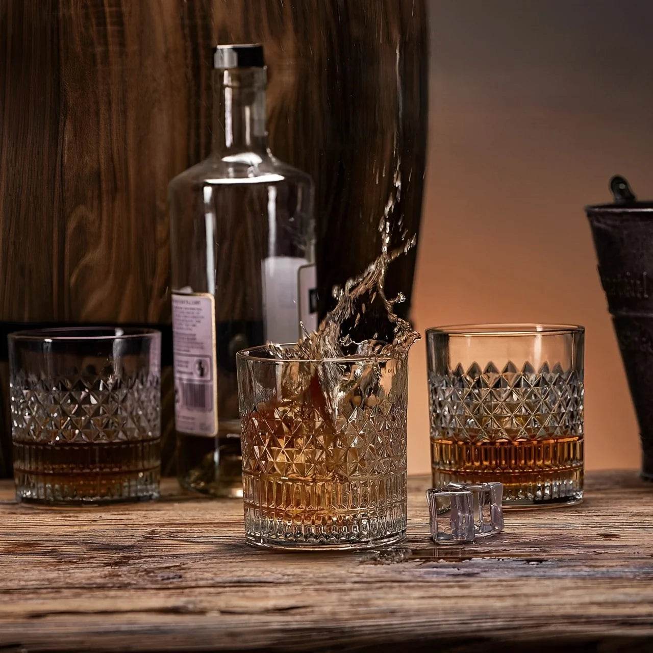 1/4 Copos Prismados para Whisky, Conjunto - Haustter