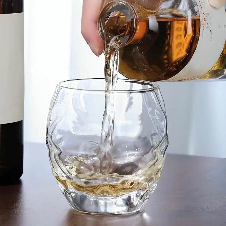 Copo de Vidro 350ml com Padrão de Nuvens - Haustter