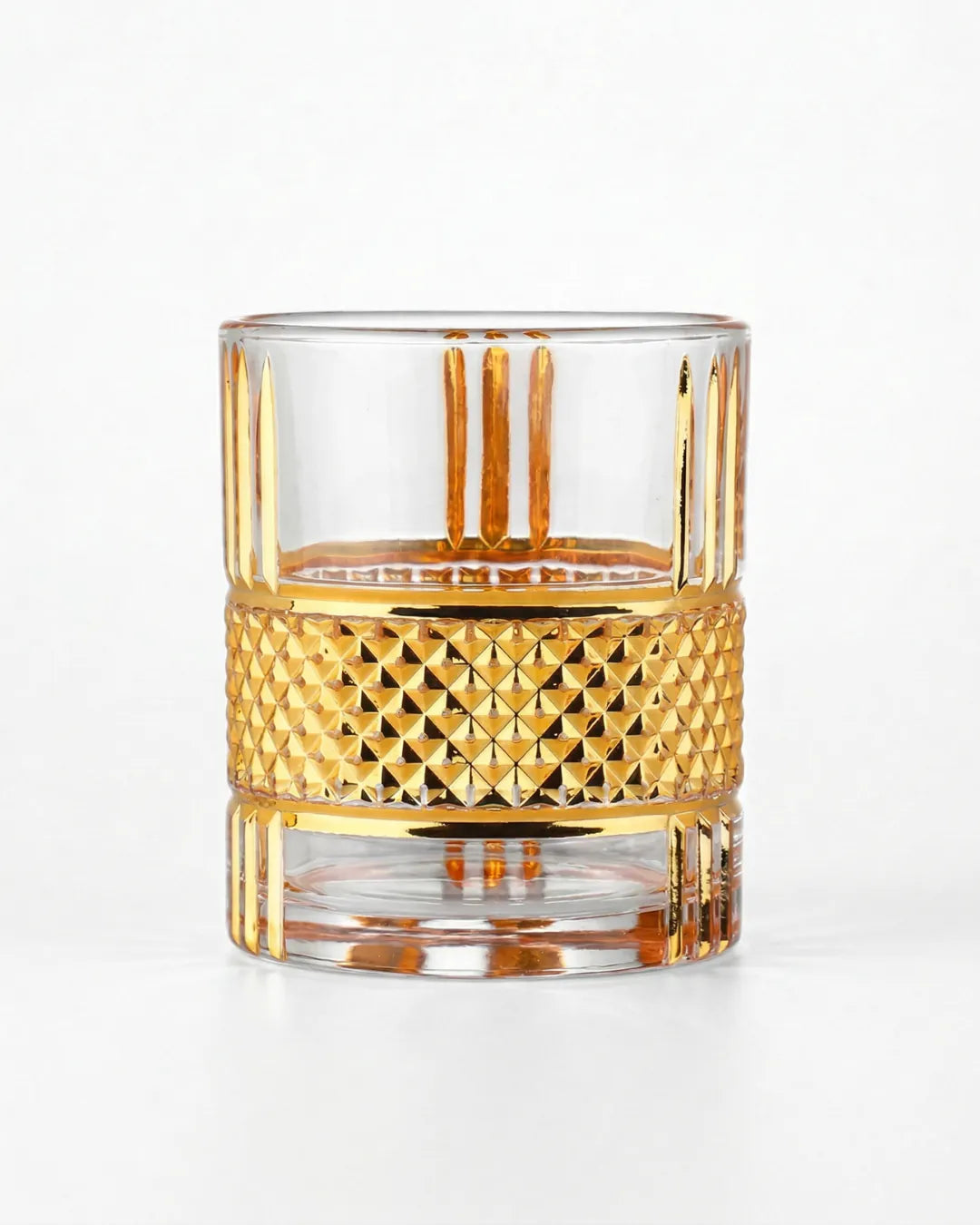 Copo de Whiskey Europeu Luxo Dourado