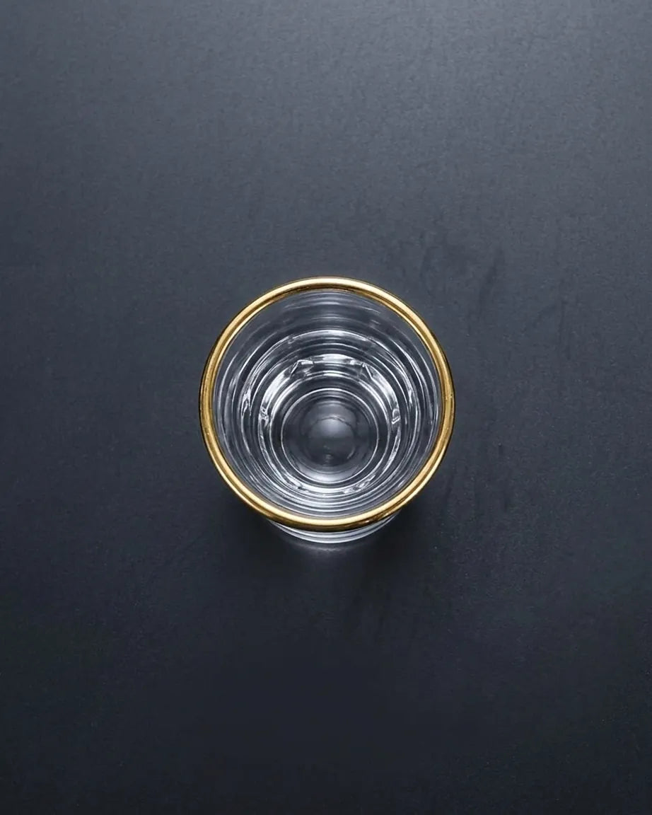 Copos para Bebidas Espirituosas com Borda Dourada | Haustter
