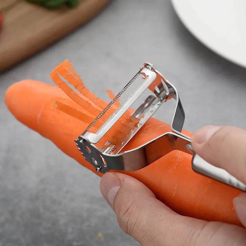 Descascador 4 em 1 de Aço Inoxidável para Frutas e Verduras | Haustter