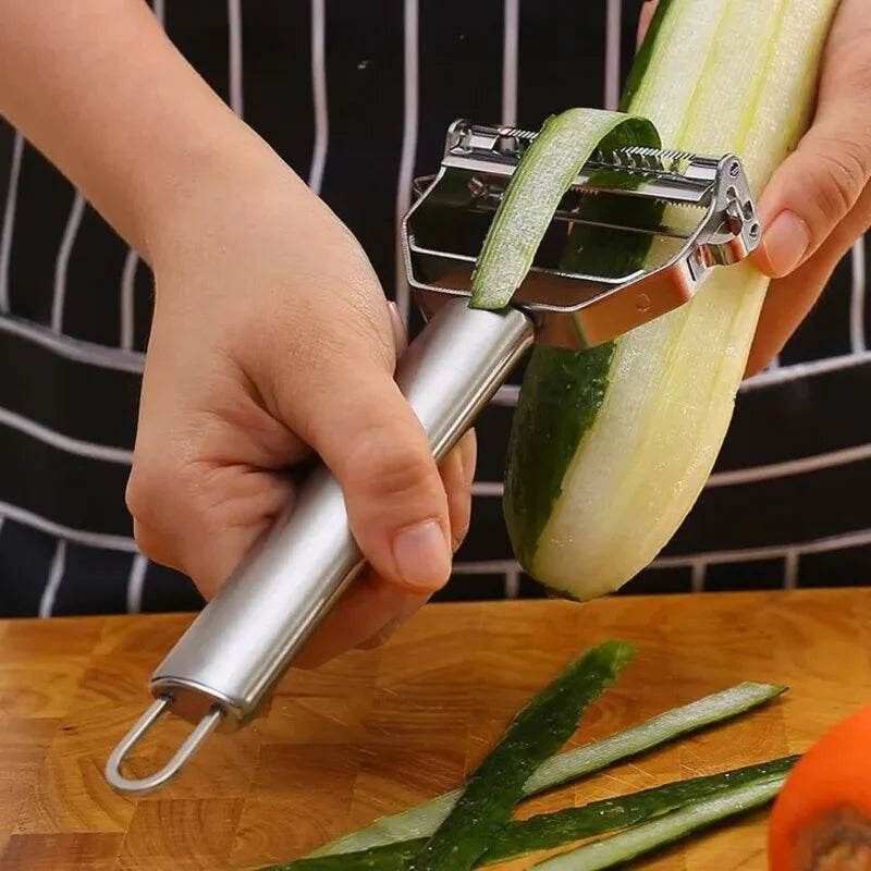 Descascador 4 em 1 de Aço Inoxidável para Frutas e Verduras | Haustter