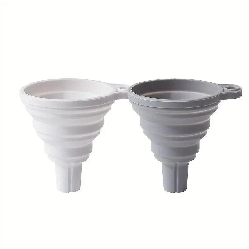 Funil Dobrável de Silicone para Cozinha - Economize Espaço e Evite Sujeira | Haustter