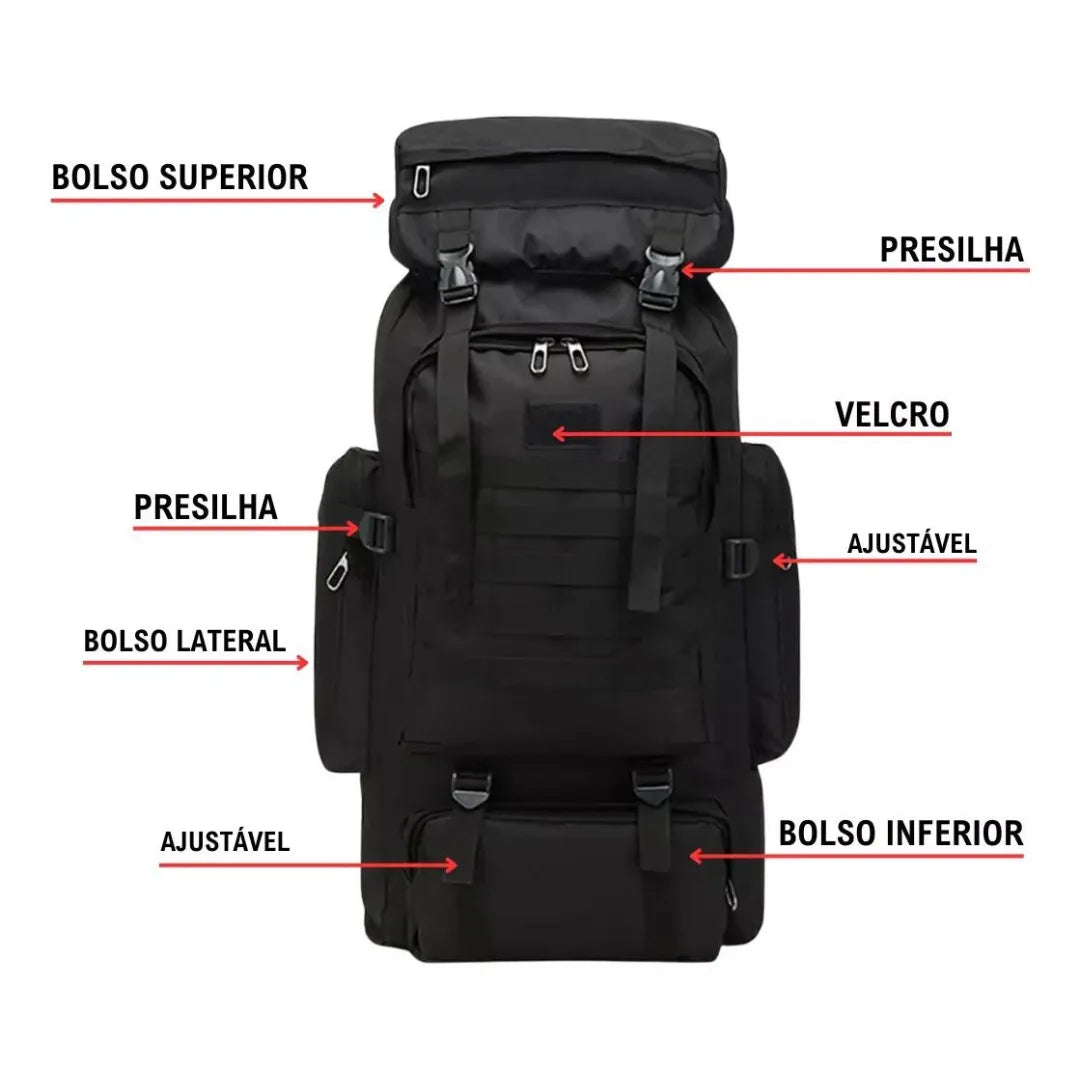 Mochila Cargueira 70 litros | Casualle Outdoor III