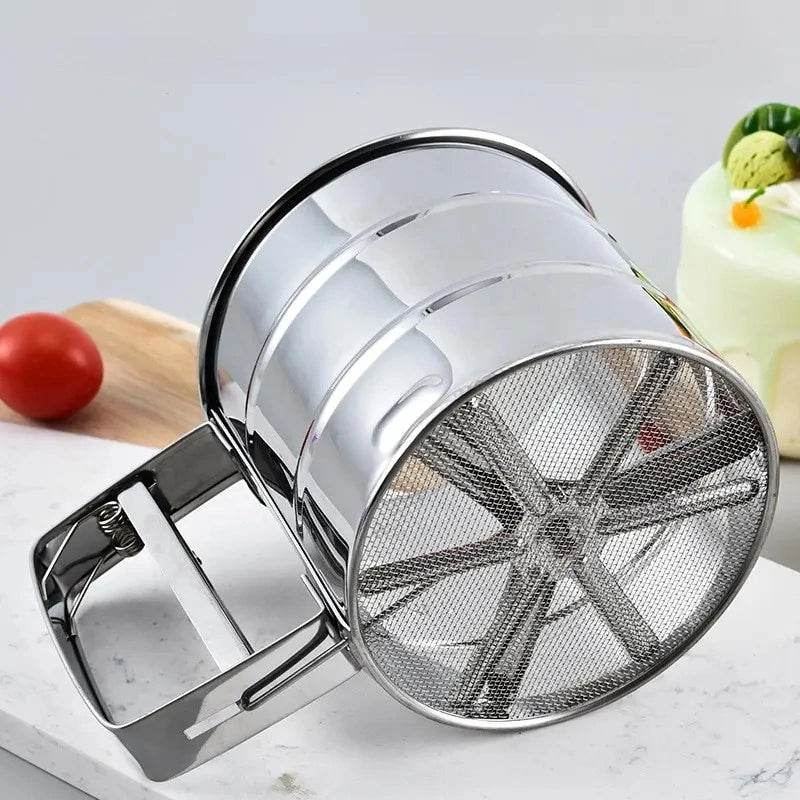 Peneira de Farinha em Aço Inox com Gatilho - Haustter