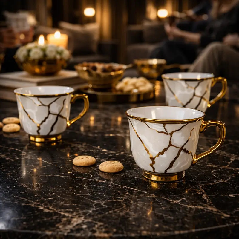 Xícaras em Porcelana | Elegância para Cada Momento - Home Royal