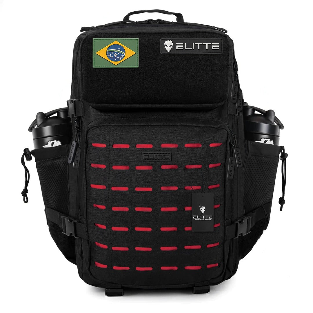 Mochila Elitte Outdoor (50L) - Vermelha/Preta