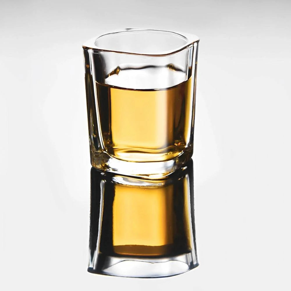 6 Copos de Whisky e Tequila Quadrados - Vidro Grosso Premium | Haustter