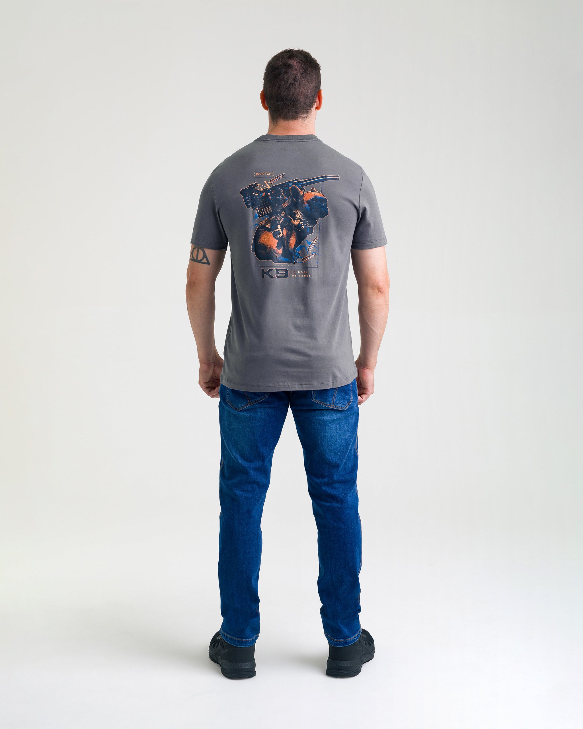 Camiseta Concept K9 Buddy 10 anos - Chumbo