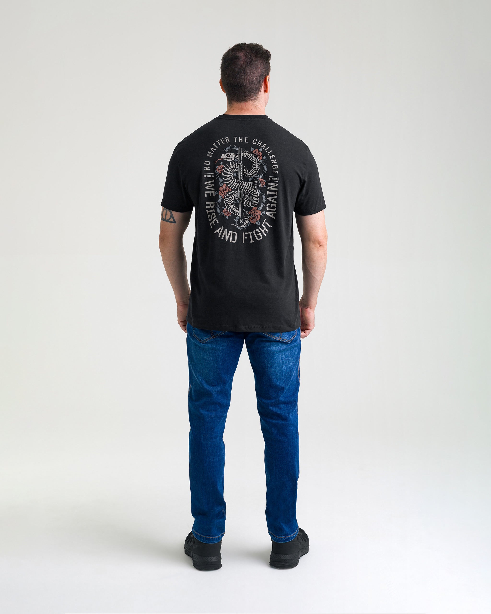 Camiseta Concept Snake Bones Masculina - Preta
