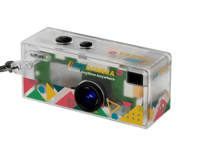 Mini Câmera Vintage 1984 – Chaveiro Retro
