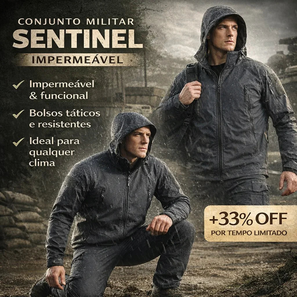 Conjunto Militar Sentinel™ Tático Impermeável de Alta Performance