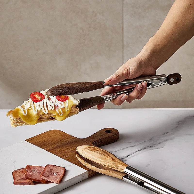 Pegador de Churrasco Inox com Madeira - Haustter