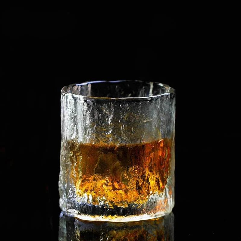 Copos Rocha de Gelo para Whisky com Porta-Copos de Madeira - Haustter