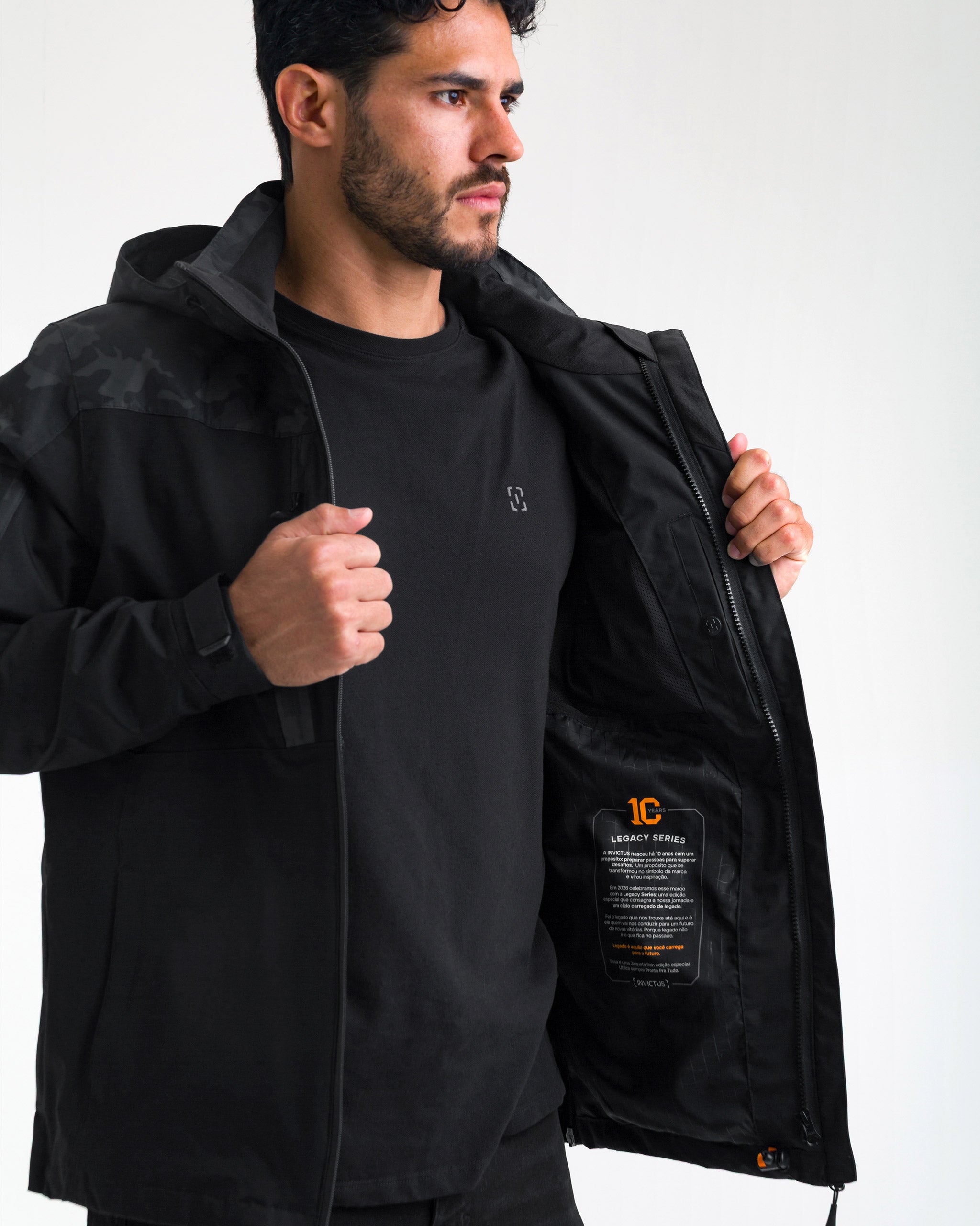Jaqueta Rain 3.0 10 anos - Warskin Black
