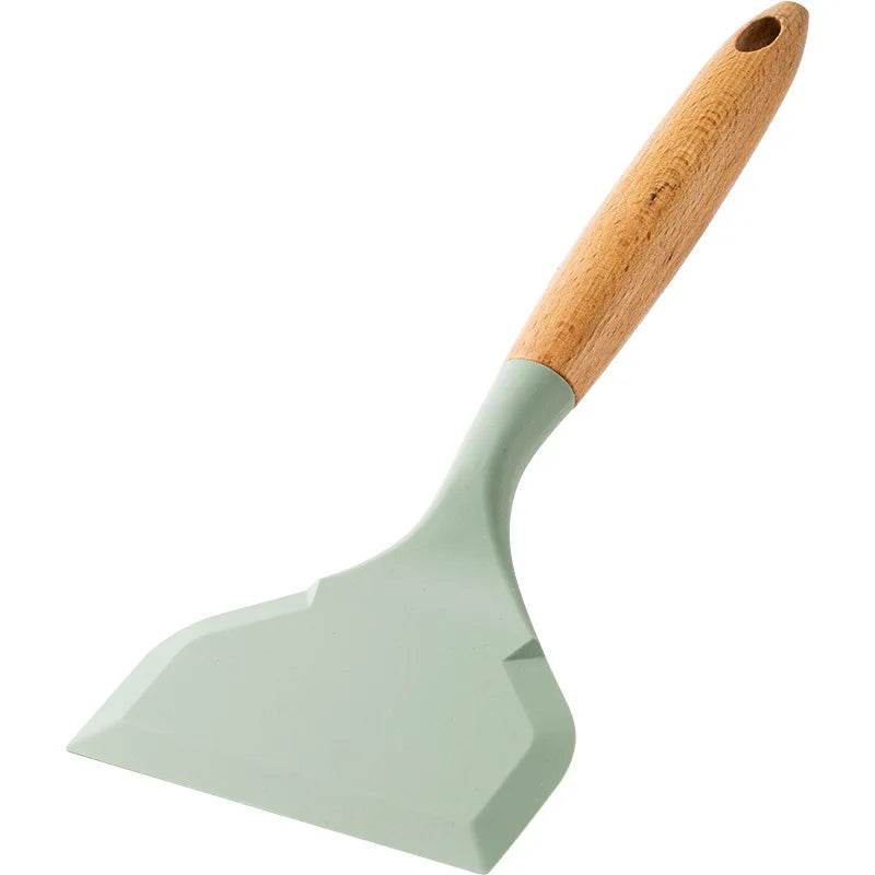 Espátula de Silicone com Cabo de Madeira - Haustter