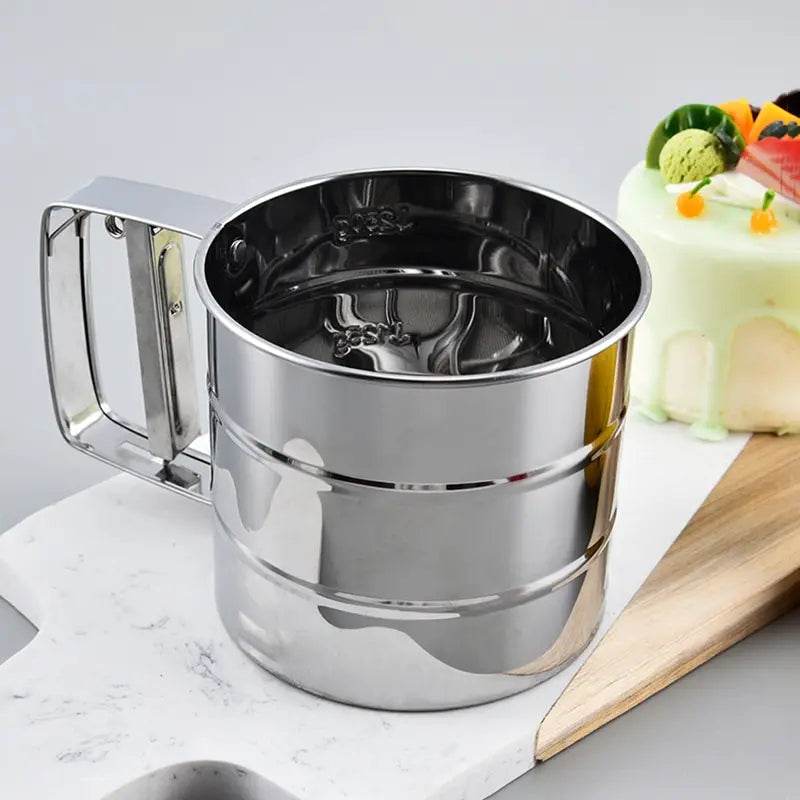 Peneira de Farinha em Aço Inox com Gatilho - Haustter
