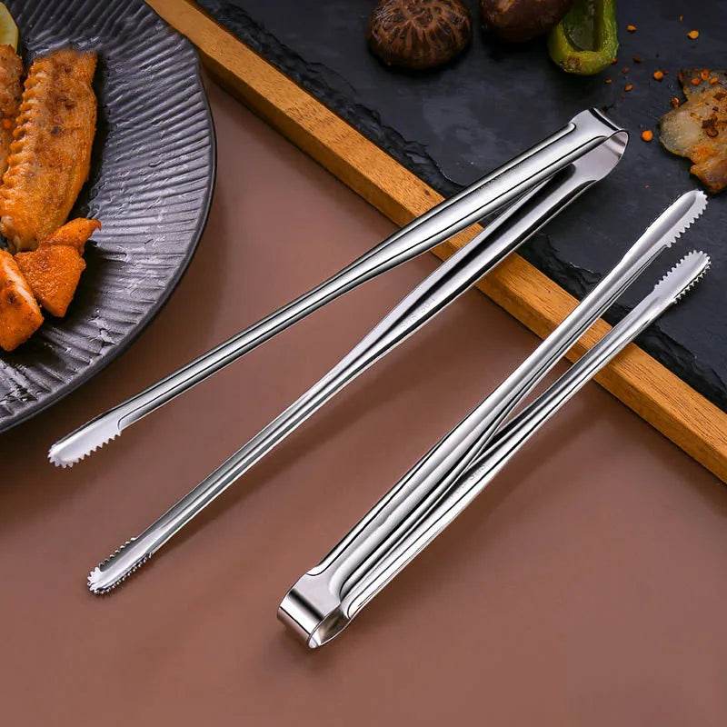 Pinça de Churrasco Longa em Aço Inoxidável para Alimentos | Haustter